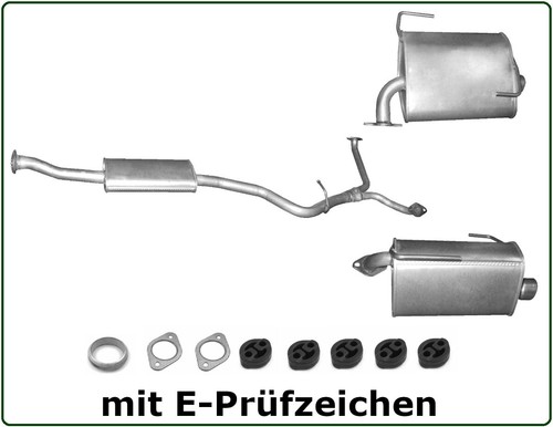 Auspuff set für - auspuff, subaru
